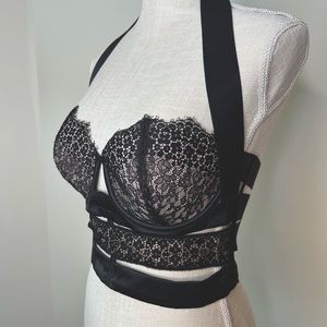 Victoria’s Secret Very Sexy Black Halter Balconet Bra (New - Removed Tags)
